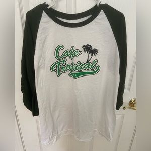 Official Schitts Creek Cafe Tropical Baseball Tee